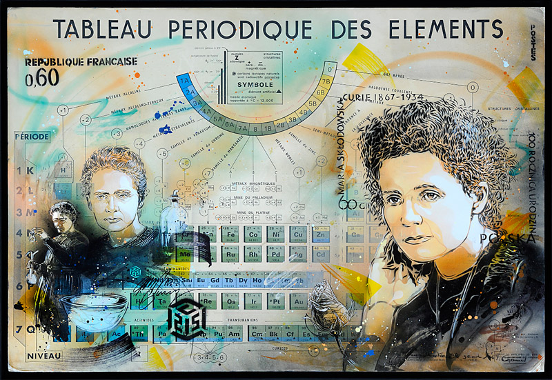 Marie-Curie par C215